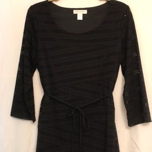 Motherhood Maternity black 3/4 sleeve dress.